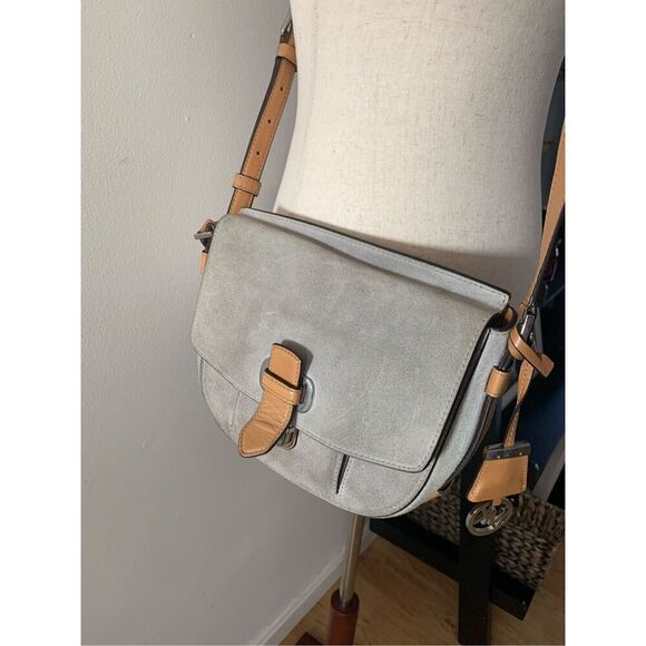 Michael Kors Handbags - Michael Kors suede messenger bag gray